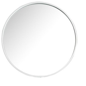 James Martin Vanities Montreal 28" Round Mirror, Glossy White - 1 of 1