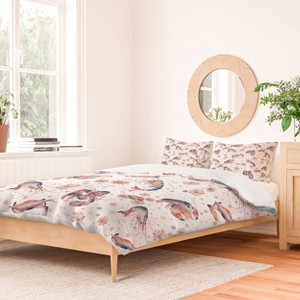 Deny Designs Melly Terpening Happy Crustacean Pattern Queen/Full Duvet and Sham Set (2-3pc Set) - 1 of 4