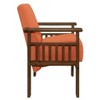 29.5"Orange Color Fabric Upholstered 1pc Accent Chair - 4 of 4