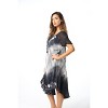 Riviera Sun Tie Dye Summer Dress with Raglan Eyelet Sleeve & Embroidery - 3 of 3