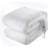 Electric Heated Mattress Pad Coral Fleece Bed Warmer - 2 of 4