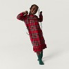 Girls Red Tartan Plaid Flannelette Nightgown - Posh Peanut - 2 of 4
