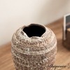 Uniquewise 7-inch Rustic Vase Broken Rim Design Vintage-Inspired Decorative Ceramic Pottery for Shelves - 4 of 4