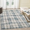 Nasitip Modern Geometric Plaid Area Rugs for Living Room Soft Low Pile Non-Sliping, Machine Washable - 3 of 4