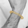 Black Bow Jewelry Men's 14k Yellow Gold, 9mm Anchor Chain Link Bracelet - 8 Inch - 4 of 4