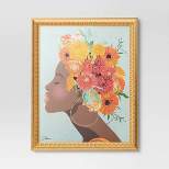 24" x 30" Floral Dream by Nikki Chu Vintage Canvas Board Gold - Threshold™