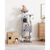 61"/75.2"H Cat Tree Cat Tower for Indoor Cats, Plush Multi-Level Cat Condo with Scratching Posts, Perches, Caves, Hammock - 3 of 4