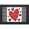 Briarwood Lane Valentine's Doormat 30x18 Indoor Outdoor Checkered Valentine For Valentine's Doormat - 2 of 4