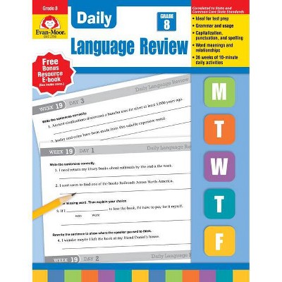 Daily Language Review, Grade 8 Te - (Paperback)