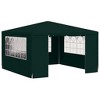 vidaXL Outdoor Canopy - Professional Party Tent with Side Walls, UV and Water Resistant with Durable Steel Frame, 13.1'x13.1', Green. - 2 of 4