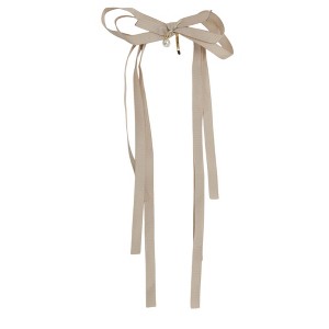 Unique Bargains Women's Ribbon Bow Ponytail Buckle Hair Clip 1 Pc - 1 of 4