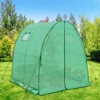 EAGLE PEAK Tunnel Greenhouse Garden Green House, 70.9"x70.9"x78.7", Clear/Green - 2 of 4