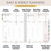 Essential PRO 2026 Daily, Weekly/Monthly Planner, 8.5"x11": 14 Months (Nov 2025-Dec 2026) Tabs,Notes Pages,Storage Pocket,Bookmark (Small Navy Floral) - 3 of 4