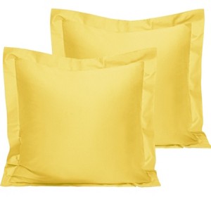 2 Pack 500 Thread Count Cotton Pillow Shams, Super Soft and Breathable Oxford Pillowcases - NTBAY - 1 of 4