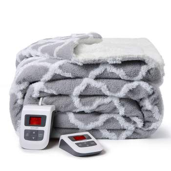 Whizmax Electric Blanket, Heated Throw Blanket, Tufted Jacquard Heating Blankets, 6 Heating Levels