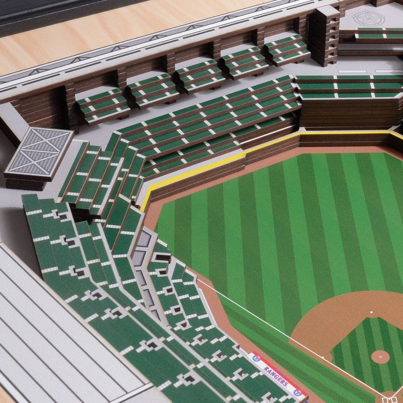 MLB Texas Rangers 25-Layer StadiumViews 3D Wall Art, 3 of 6
