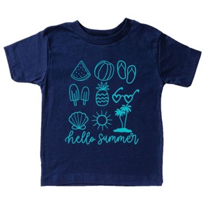 The Juniper Shop Hello Summer Chart Toddler Short Sleeve Tee - 1 of 4