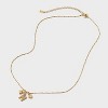 14K Gold Dipped Charm Initial Pendant Necklace - A New Day™ Gold - 3 of 4