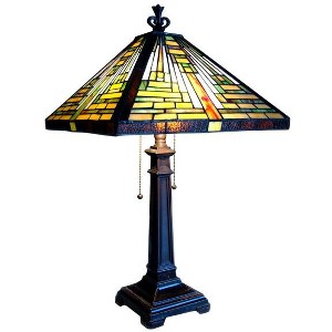 Chloe Lighting Tiffany-style 2 Light Mission Table Lamp 14" Shade - 1 of 1
