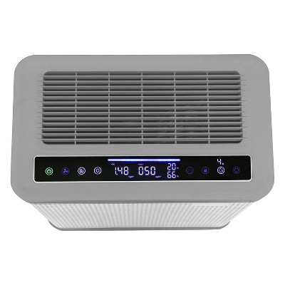 White Energy Star Ionic HEPA Air Purifier with UV Technology