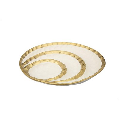 Classic Touch White Porcelain Round Relish Dish, 11.25"