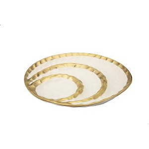 Classic Touch White Porcelain Round Relish Dish, 11.25" - 1 of 4