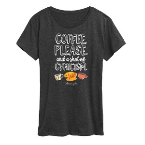 Women's - Gilmore Girls - Coffee And Cynisism Short Sleeve Graphic T-Shirt - 1 of 4