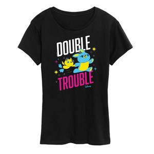 Women's - Disney - Double Trouble Short Sleeve Graphic T-Shirt - 1 of 4