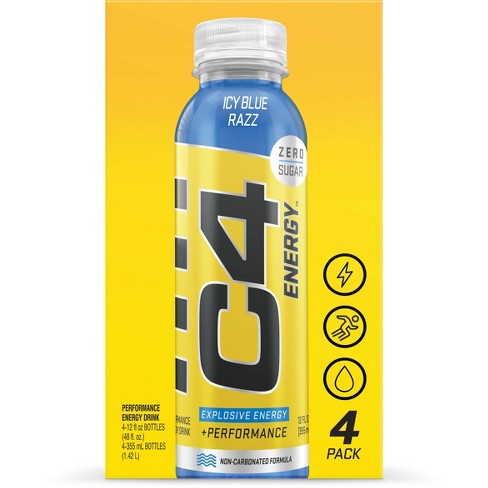 Cellucor C4 Zero Sugar Energy Drink - Icy Blue Razz Bottles - 4pk/12 fl oz - image 1 of 4