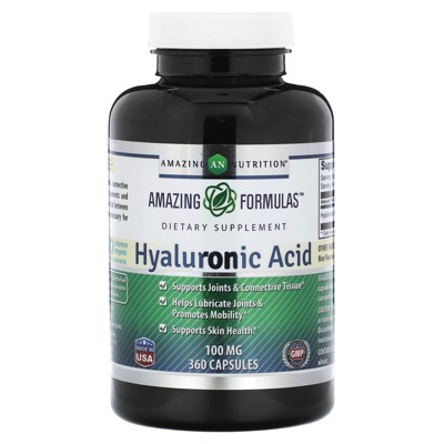 Amazing Nutrition Hyaluronic Acid, 100 mg , 360 Capsules
