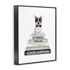 Stupell Industries French Bulldog Grey Fashion Books Framed Giclee Art, Black, 11" x 14" - 2 of 4