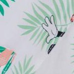 green floral, short set