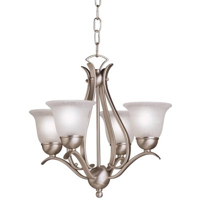 Kichler Four Light 18" Wide Brushed Nickel Finish Chandelier