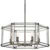 Minka Lavery Antique Nickel Chandelier 24" Wide Industrial Clear Acrylic 6-Light Fixture for Dining Room House Foyer Kitchen Home - 4 of 4