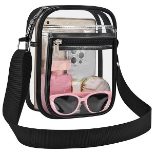 Generic Clear Purse for Stadium Events Clear Messenger Crossbody Bag for Men and Women - 1 of 4