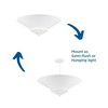 Progress Lighting Pinellas 4-Light Semi-Flush Ceiling Light, Whiteplaster, Steel, Modern Design - 2 of 3