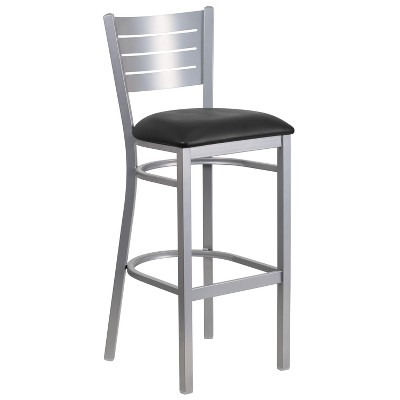 Slat Barstool Seat Silver - Riverstone Furniture Collection