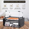 Hot Dog Rollers with Drawers, 7 Rollers 18 Hotdog Roller Grill, Stainless Steel Hot Dog Machine, Hot Dog Roller Machine with Dual Temp Control - 4 of 4