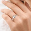 Pompeii3 1 1/2Ct Oval Diamond Engagement Ring 14k White Yellow or Rose Gold Lab Created - 3 of 4