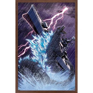 Trends International Godzilla: Comic - Lightning Framed Wall Poster Prints - 1 of 4