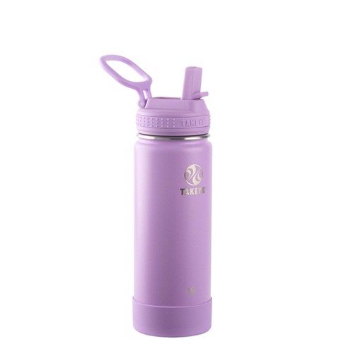 Takeya 18oz Actives Insulated Stainless Steel Water Bottle With Straw Lid -  Lilac : Target