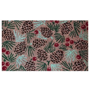 Briarwood Lane Winter Coir Doormat 30x18 Pine Cones For Winter Coir Doormat - 1 of 3