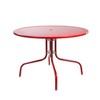 Northlight 39.25-Inch Outdoor Retro Metal Tulip Dining Table, Red - 3 of 3