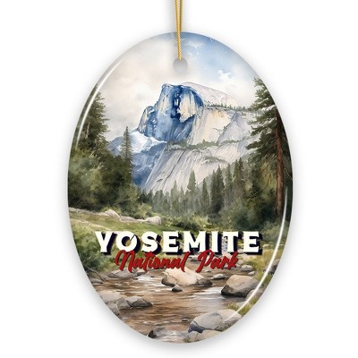 Watercolor Painting of El Capitan in Yosemite National Park Ornament, for Christmas Souvenir| OrnamentallyYou