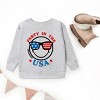 The Juniper Shop SmileyWorld Party in the USA Smiley Face Youth Sweatshirt - 3 of 4