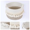 REGALWOVEN Odorless Cotton Rope Handcrafted Chic Appearance Compact Size Open Storage Bins 9.4 x 6.7 Inch 1 Pc - 2 of 4