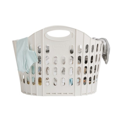 Mind Reader 38 Liter Laundry Folding Basket Ivory Target