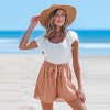Women's Melon Mood Two-Toned Coral Romper - Cupshe - 3 of 4