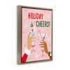 Stupell Industries Holiday Cheers Celebratory Cocktails Floating Frame Canvas Art - 2 of 4