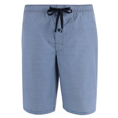 Hanes Men's Big and Tall Woven Cotton Pajama Sleep Shorts, 5X, Chambray Grey